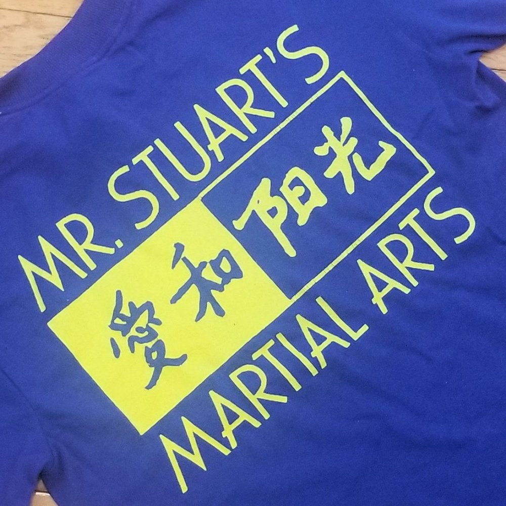Cobalt Blue short sleeved Martial Arts Themed Tee - Picture 4 of 6